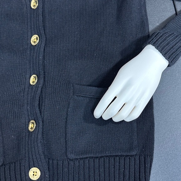 ⭐️ Lauren Ralph Lauren Black Buttoned Cardigan [1451] - Picture 4 of 7